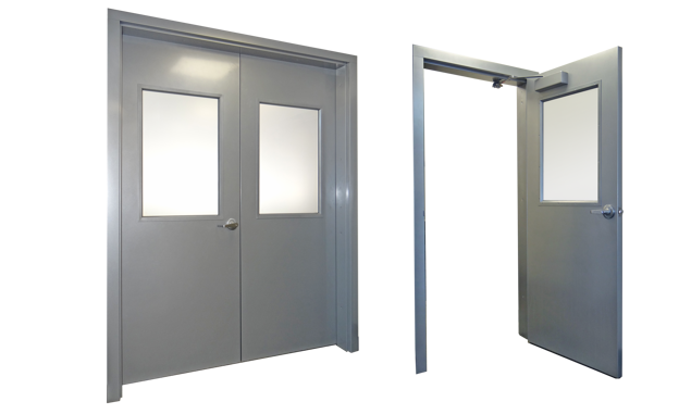 Steel doors with View lite