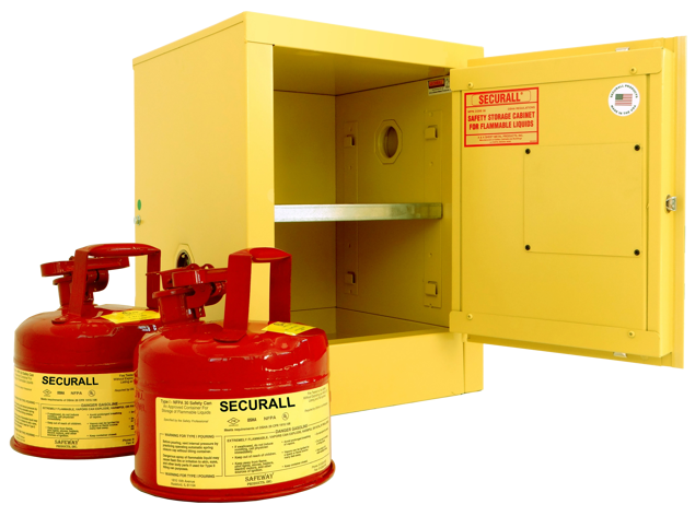 Flammable storage cabinet