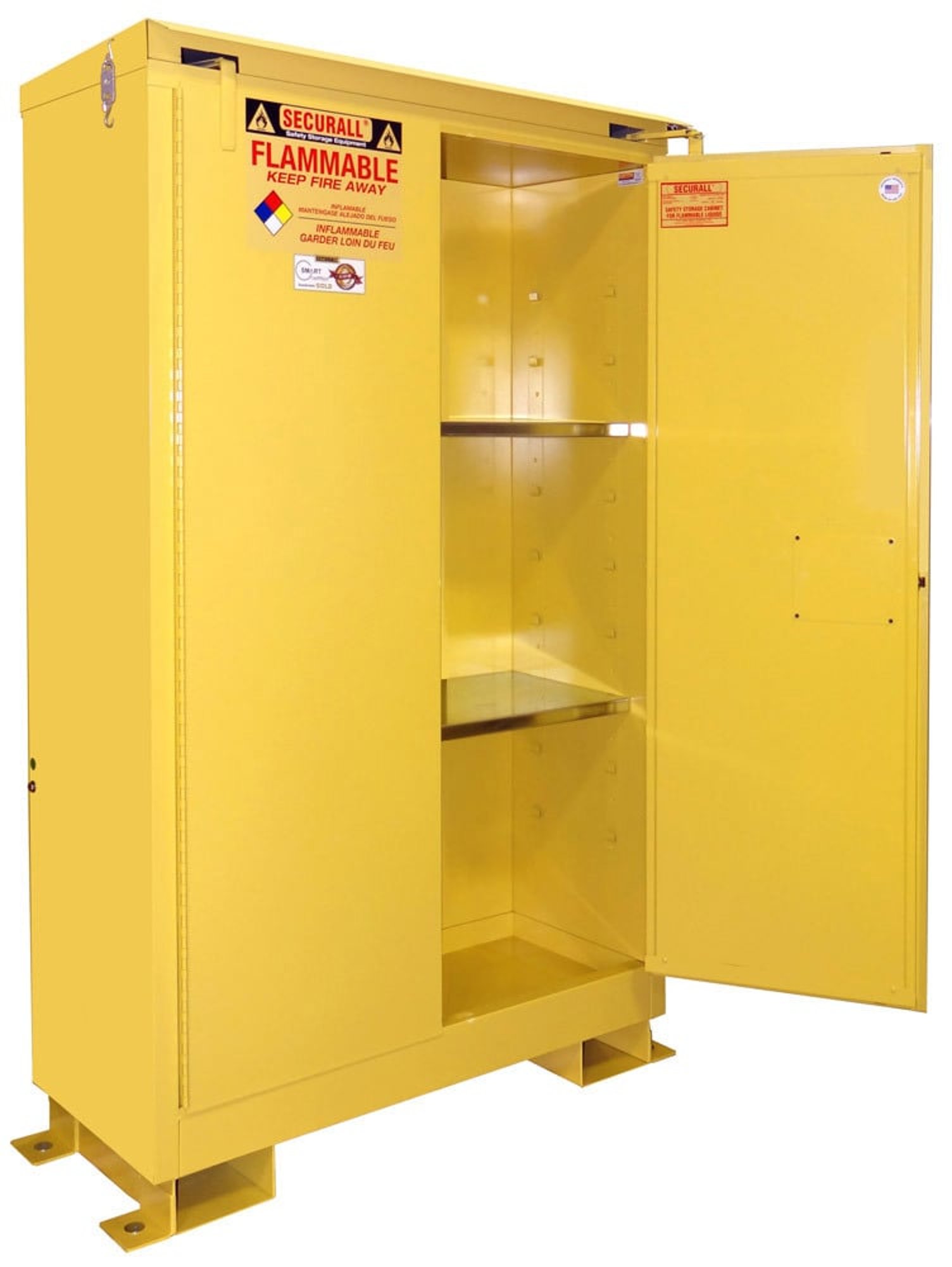 A345WP1 45 Gallon Outdoor Flammable Storage Cabinet Self-Close