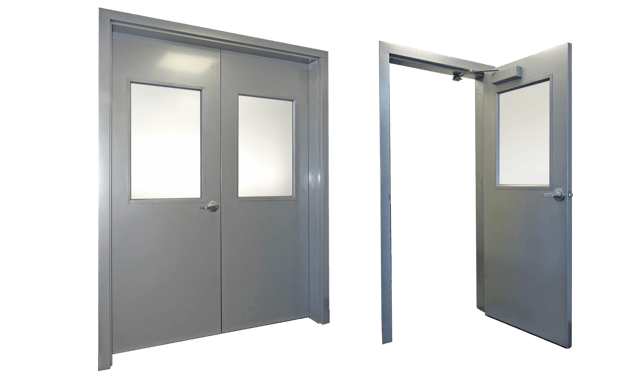 Steel doors with View lite