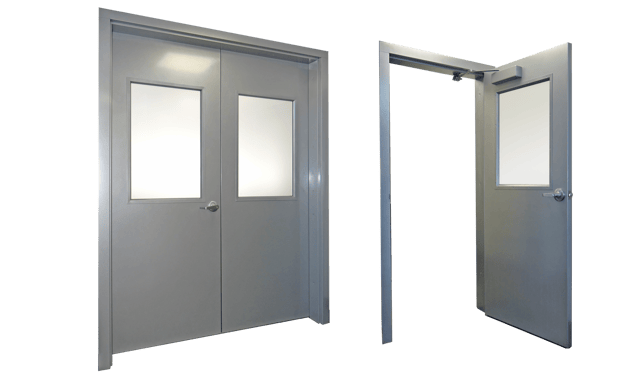 Steel doors with View lite