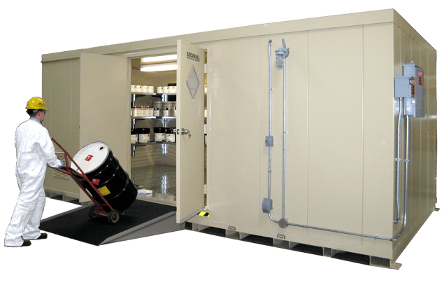 Hazmat storage building