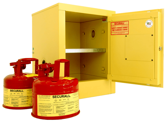Flammable storage cabinet