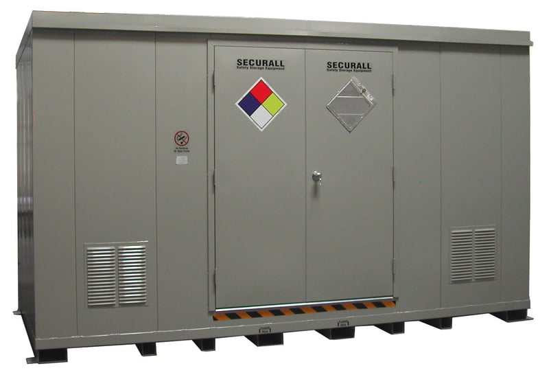 B2400XFR2 Hazmat Storage Fire Rated Flammable Storage Building with