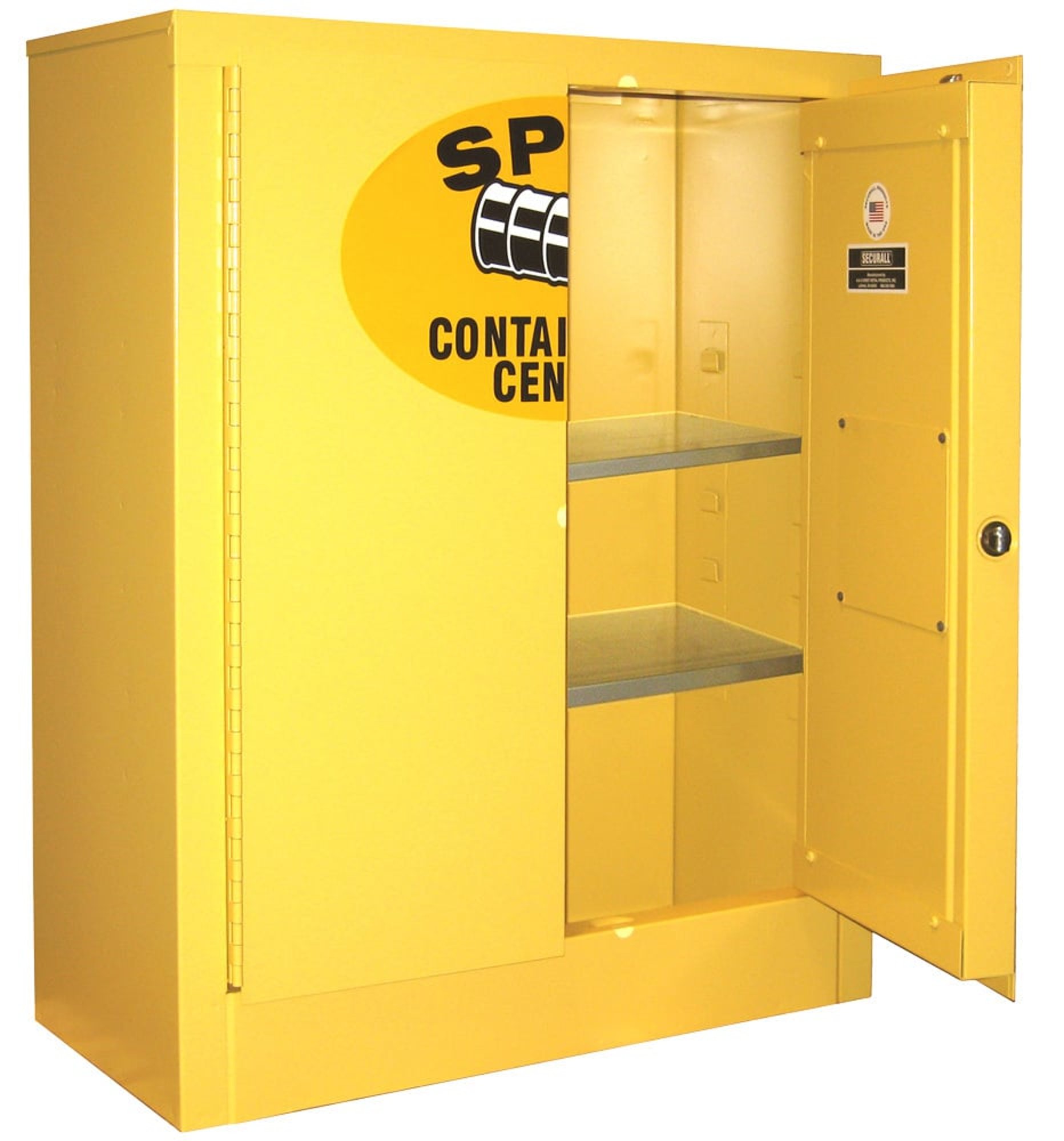 SCC132 - 6 Gallon Wall Mount Spill Containment Cabinet | Securall