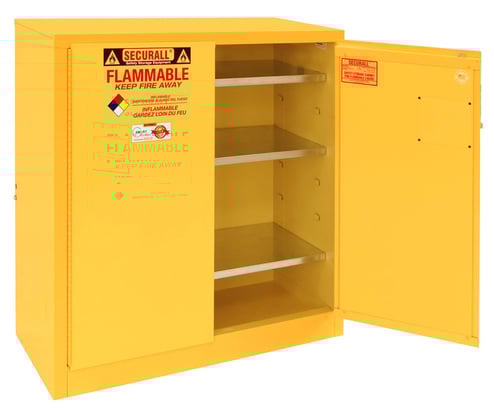 P140 - 40 Gallon Paint Storage Cabinet | Self-Latch Standard 2