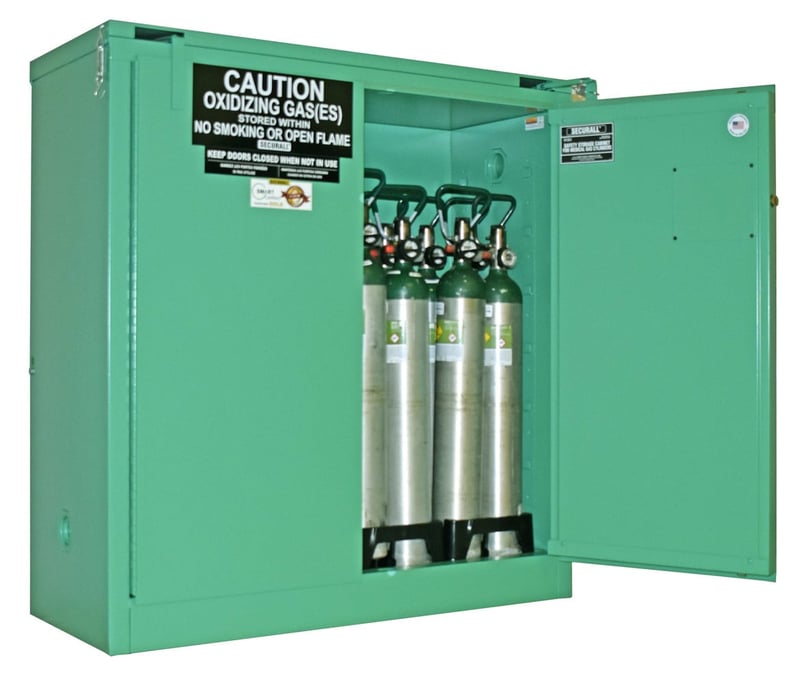 MG321FLP - Medical Gas Cylinder Storage Cabinets for safe and