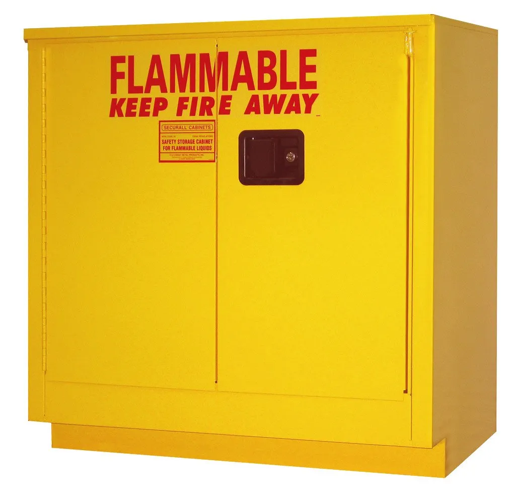 L224 - 24 Gallon  Laboratory Storage Cabinet, Self-Close Self-Latch Sliding Door