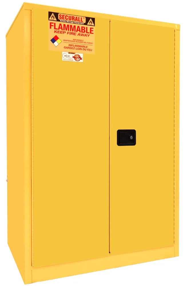 A190 - 90 Gallon Flammable Storage Cabinet, Self-Latch Standard 2-Door