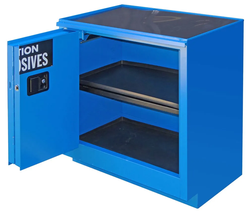 C224 - 24 Gallon  Acid/Corrosive Storage Cabinet, 1 Shelves, 2 Door Self-Close Self Latch Safe-T-Door