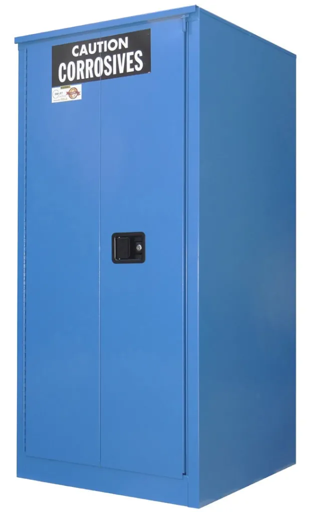 C260 - 60 Gallon  Acid/Corrosive Storage Cabinet, 2 Shelves, 2 Door Self-Close Self Latch Safe-T-Door