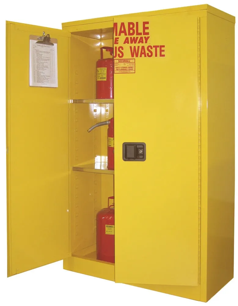 W1045 - 45 Gallon  Hazardous Waste (Safety Can) Storage Cabinet, Self-Latch Standard Door