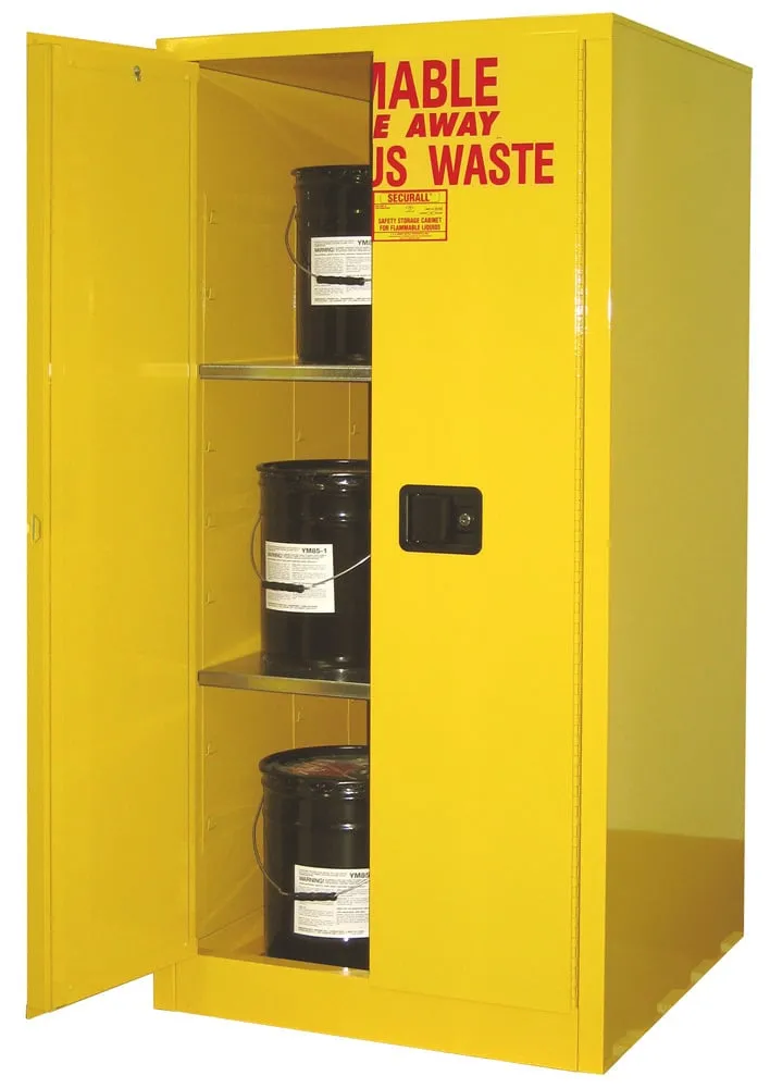 W1060 - 60 Gallon  Hazardous Waste (Safety Can) Storage Cabinet, Self-Latch Standard Door
