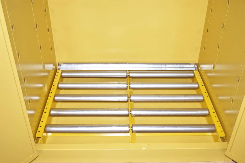 W1040 - 60 Gallon Hazardous Waste Drum Storage, Self-Latch Standard 2-Door