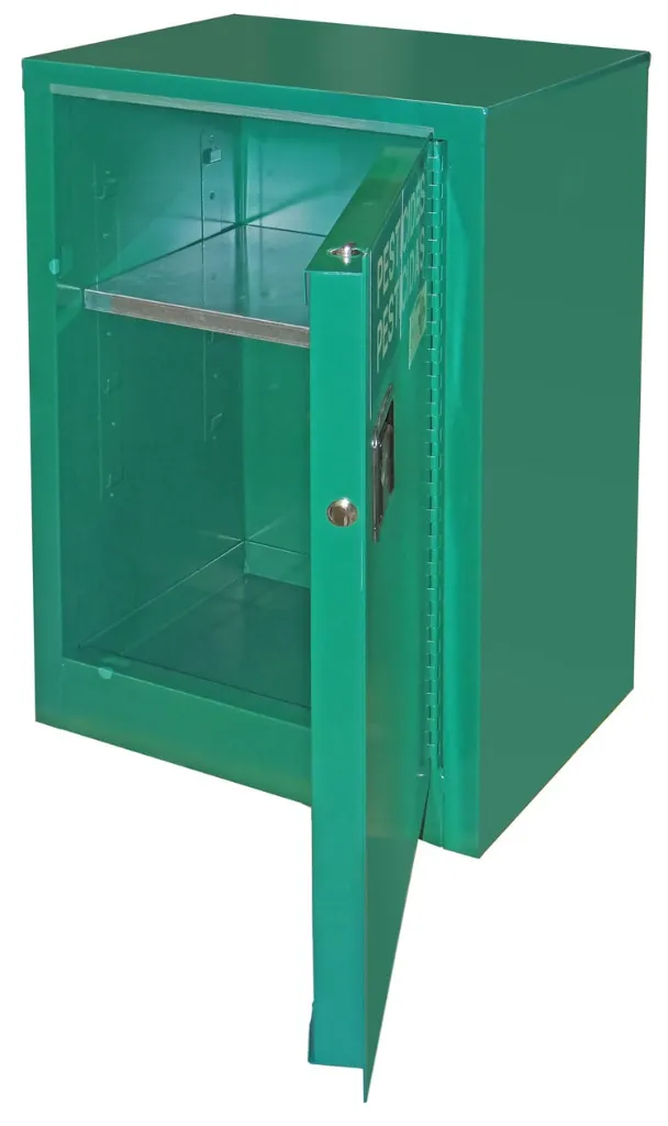 AG105 - 12 Gallon Pesticide Storage Cabinet, Self-Latch Standard Door