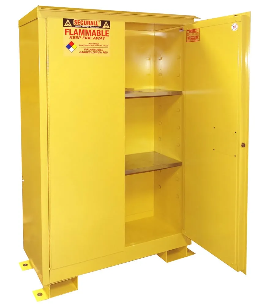 A145WP1 - 45 Gallon Outdoor Flammable Storage Cabinet, Self-Latch Standard 2-Door