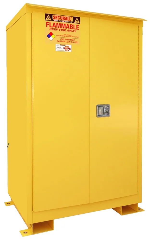 A190WP1 - 90 Gallon Outdoor Flammable Storage Cabinet, Self-Latch Standard 2-Door