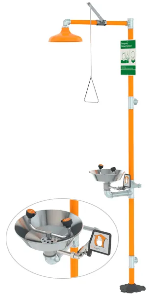 HG1902 - Safety Station with Eyewash, Stainless Steel Bowl