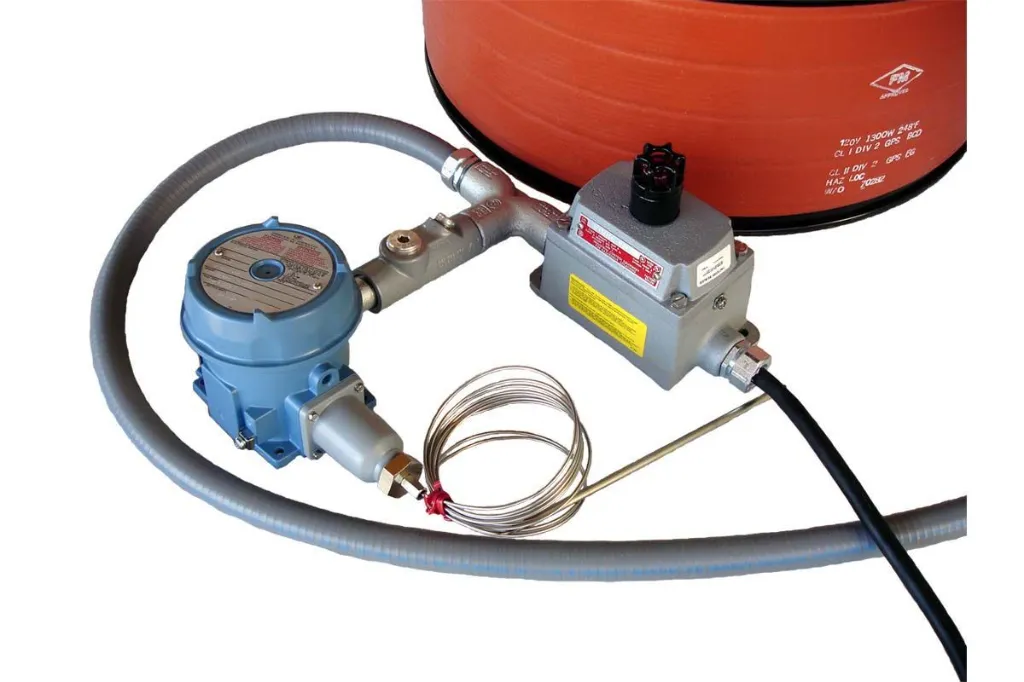 HDHCX231000T4A - Hazardous Area Drum Heater for T4 Areas Fits 30 Gallon Drums/Containers -240 VAC