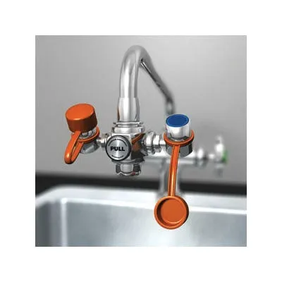 HG1100 - Eye Safe Faucet Mounted Eye Wash - Outler Heads 3" Apart