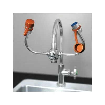 HG1101 - Eye Safe Faucet Mounted Eye Wash - Outler Heads 5" Apart