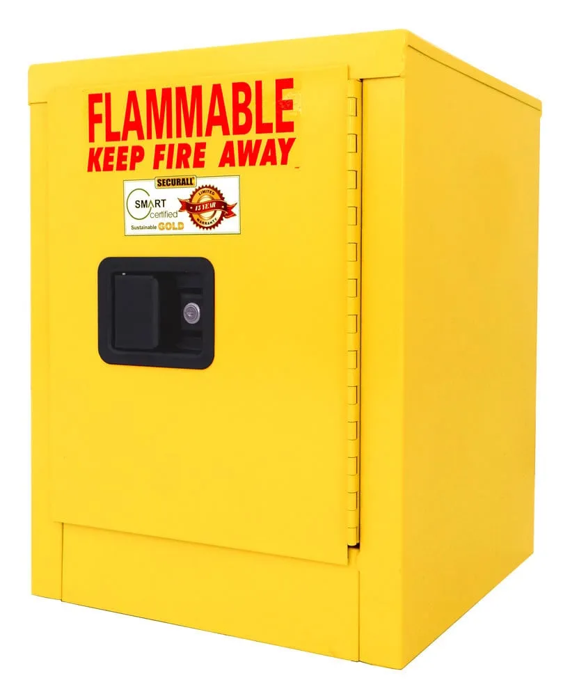 A102 - 4 Gallon Flammable Storage Cabinet, Self-Latch Standard Door