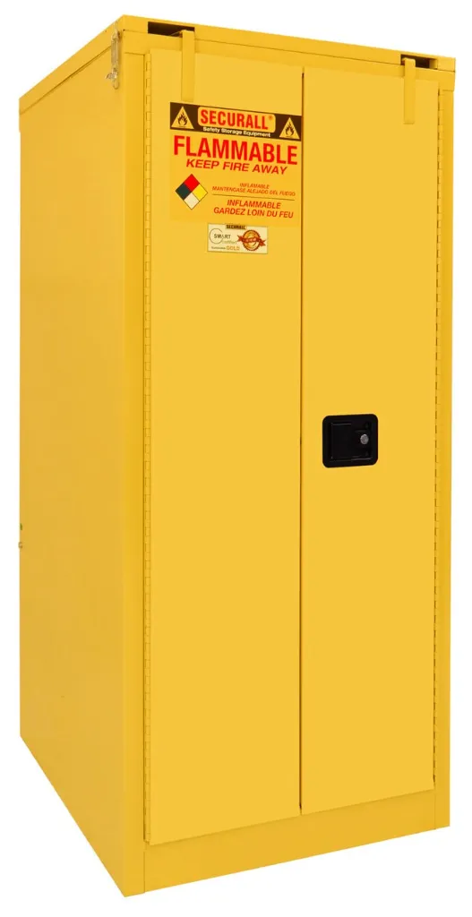 A360 - 60 Gallon Flammable Storage Cabinet, Self-Close Self-Latch Safe-T-Door