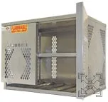 LP6S - 6 Horizontal Compressed Gas 20 or 33 Lb. Cylinders Storage Cabinet