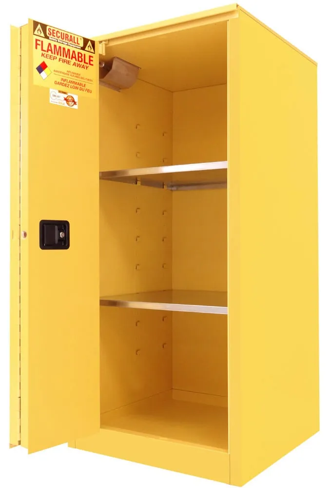 A260 - 60 Gallon Flammable Storage Cabinet, Self-Close Self-Latch Sliding Door