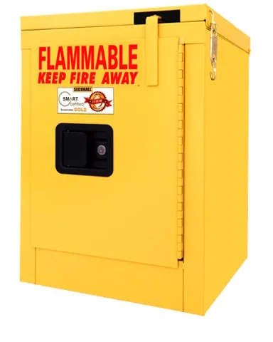 A302 - 4 Gallon Flammable Storage Cabinet, Self-Close Self-Latch Safe-T-Door