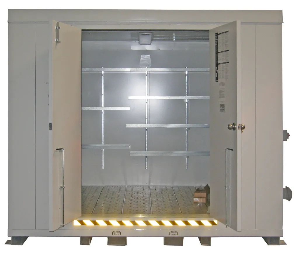 AG1600 - Chemical Storage Locker, 524.1 Cubic Ft Storage Capacity;  Dim: 8'4"H x 10'W x 8'D