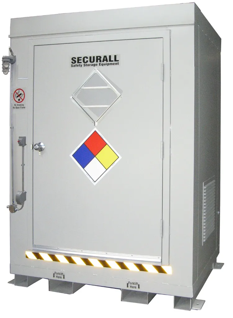 AG200 -  4 Hrs Fire Rated Chemical Storage Locker 68.4 Cubic Ft Storage Capacity;  Dim: 6'11"H x 5'W x 3'6"D