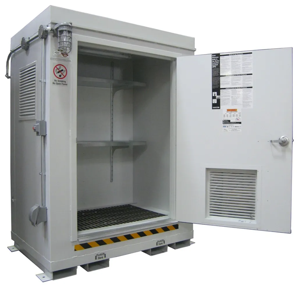 AG200 -  4 Hrs Fire Rated Chemical Storage Locker 68.4 Cubic Ft Storage Capacity;  Dim: 6'11"H x 5'W x 3'6"D
