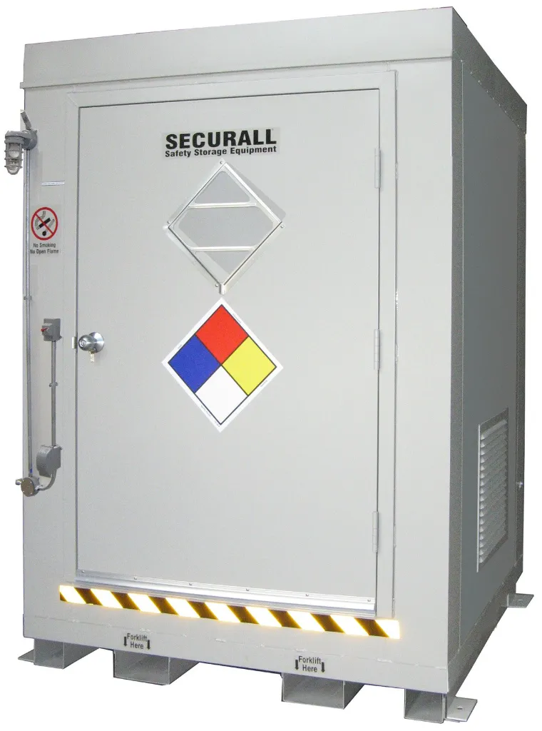 AG400 - 2 Hrs Fire Rated Chemical Storage Locker, 145.1 Cubic Ft Storage Capacity;  Dim: 6'11"H x 5'W x 5'D