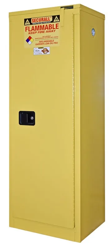A322 - 22 Gallon Flammable Storage Cabinet, Self-Close Self-Latch Safe-T-Door