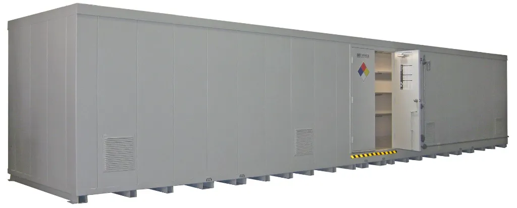 AG8000 - Chemical Storage Locker, 2,313 Cubic Ft Storage Capacity; Dim: 8'4"H x 42'W x 8'D