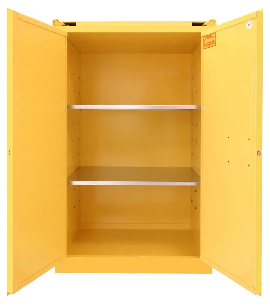 A390 - 90 Gallon Flammable Storage Cabinet, Self-Close Self-Latch Safe-T-Door
